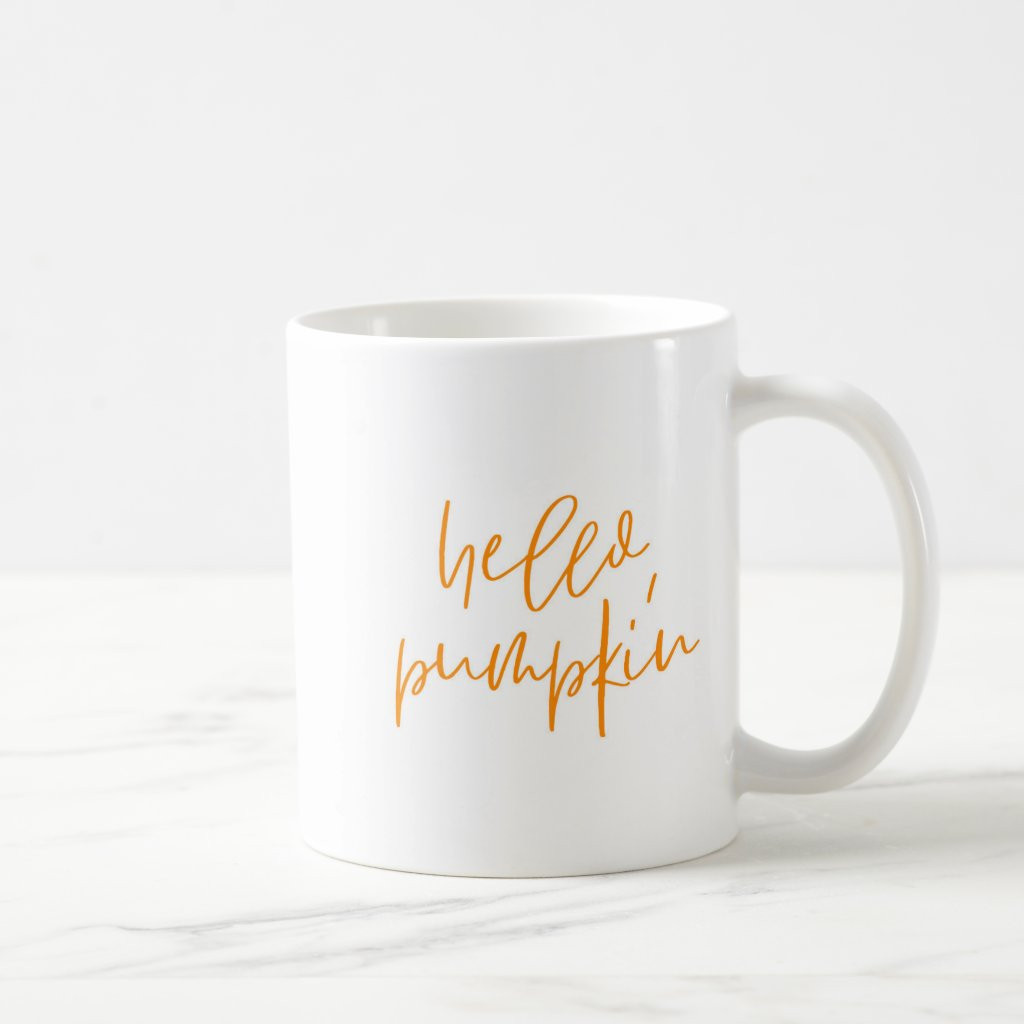 Hello Pumpkin Fall Autumn Mug | Zazzle