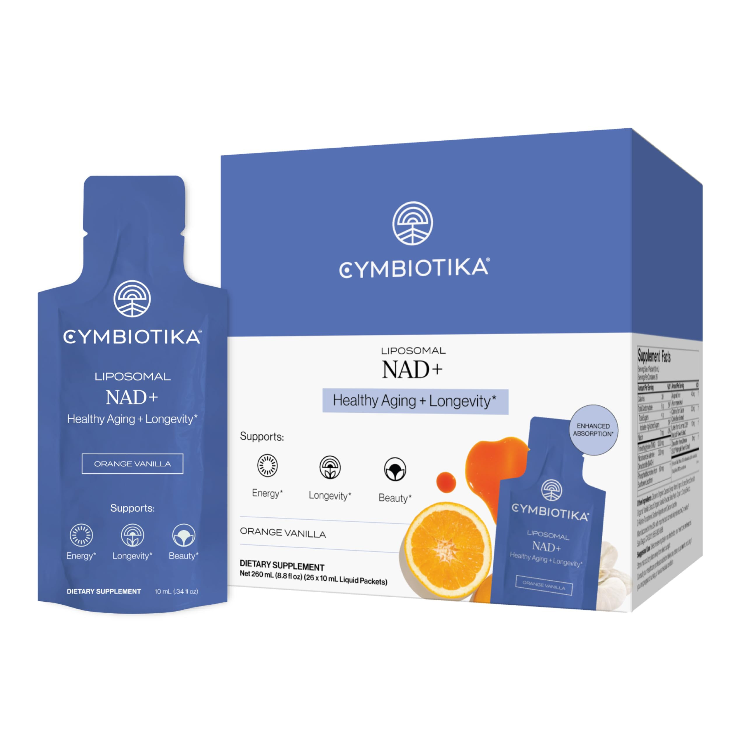 CYMBIOTIKA Liposomal NAD+ Supplement, Cellular Energy, Healthy Aging, Skin Health, Lutemax, Enhan... | Amazon (US)