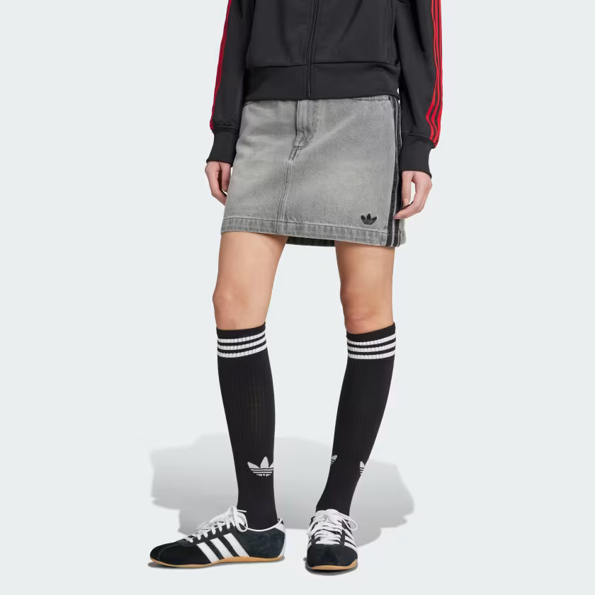 Adicolor 3-Stripes Denim Mini Skirt | adidas (UK)
