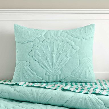 Pink Palm Puff Cloud Quilt | Pottery Barn Teen