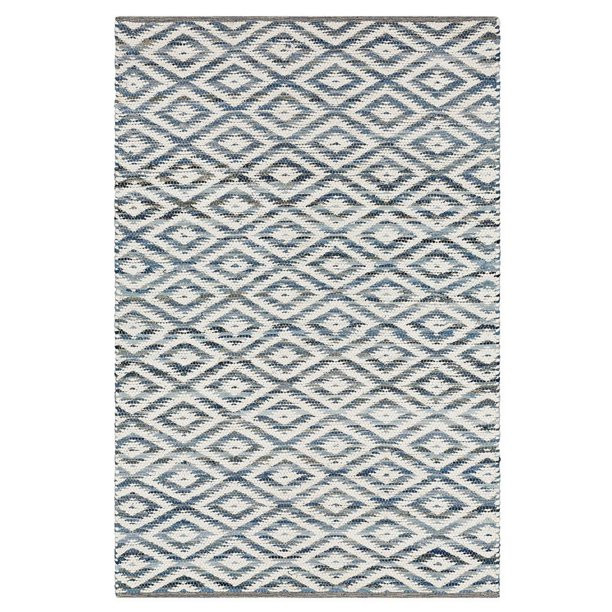 GAP Home Hand Woven Denim and Jute Diamond Indoor Area Rug, Blue and White, 30x50 | Walmart (US)