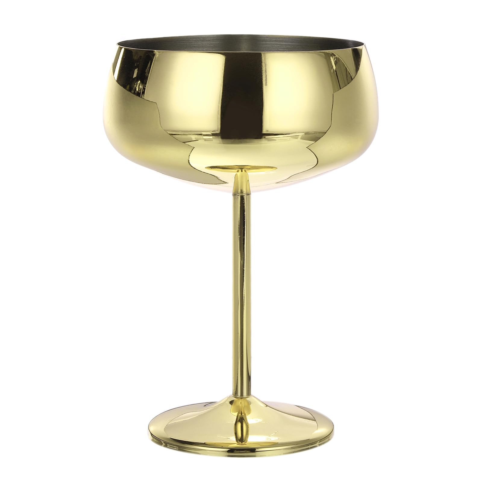 uxcell Stainless Steel Martini Cocktail Glasses, 1Pcs 450ml/16 OZ Unbreakable Martini Glasses, Re... | Amazon (US)