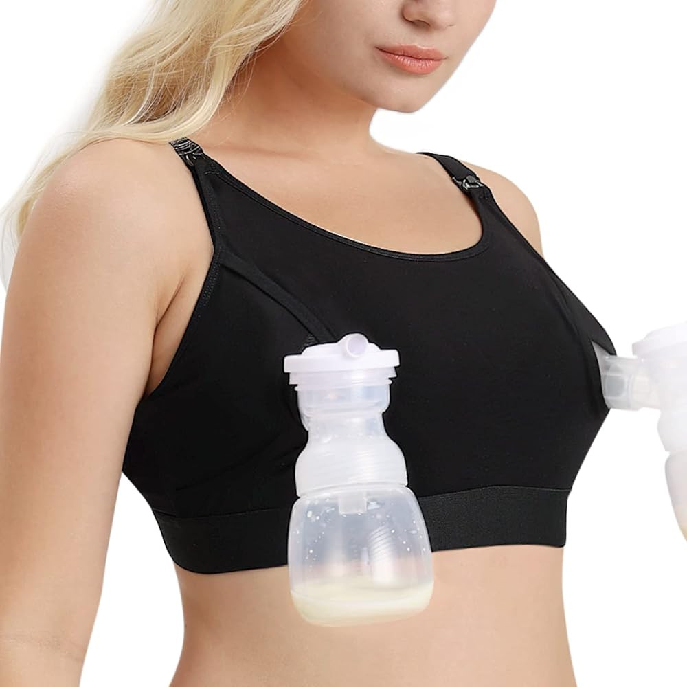 Momcozy Hands Free Pumping Bra, Adjustable Breast-Pumps Holding and Nursing Bra, Suitable for Bre... | Amazon (US)