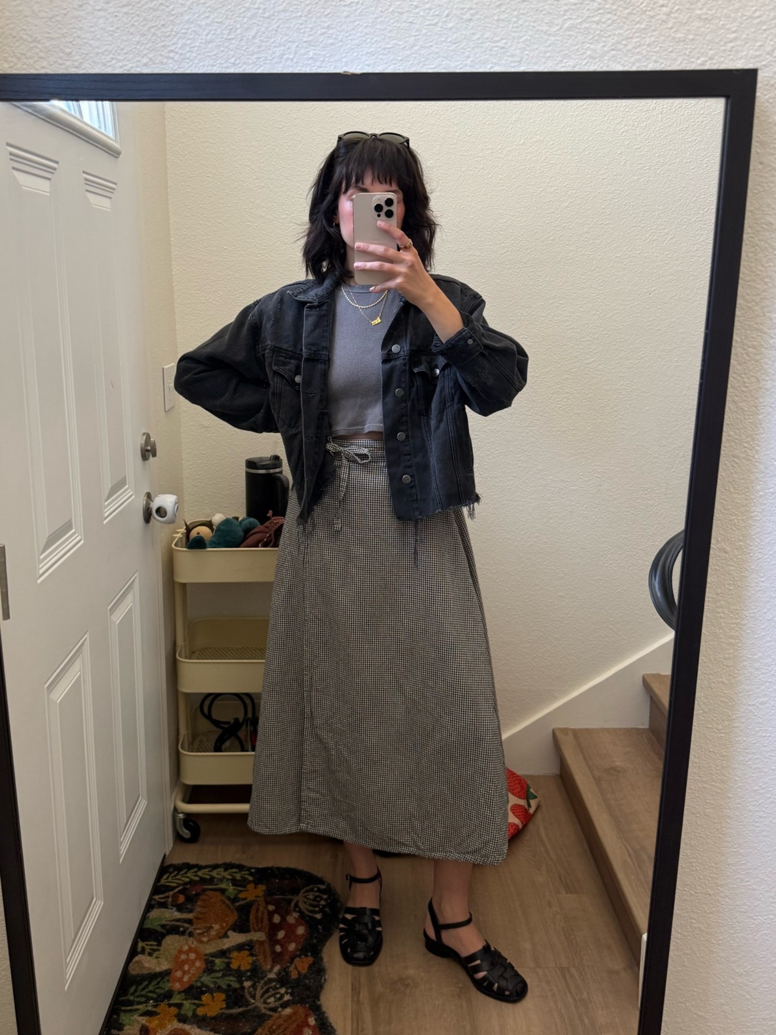 Aug 31 ootd 🐞 shoes are on sale! Skirt is oddbird (use code glutenfreeloaf_ for 15% off), and baby tee is very old brandy melville. Jacket is very old (like over 7 years old) from Boyish Jeans, linked the same style!!

#LTKootd #LTKSaleAlert