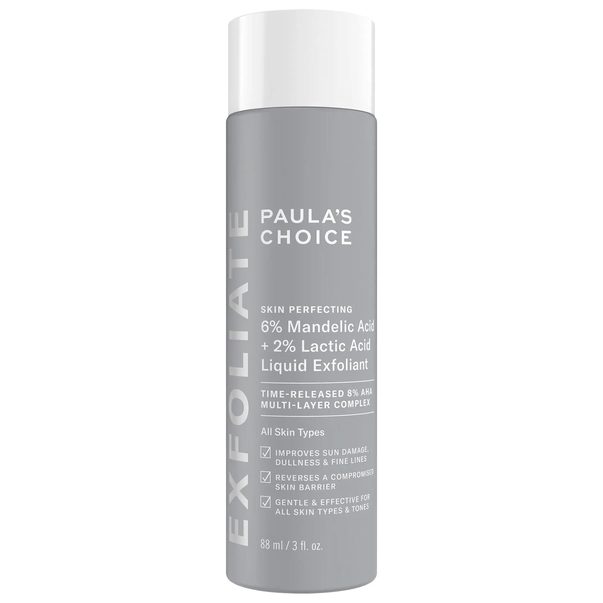 Paula's Choice 6% Mandelic Acid + 2% Lactic Acid AHA Liquid Exfoliant for Dark Spots, Textured Skin 3 oz | Sephora (US)