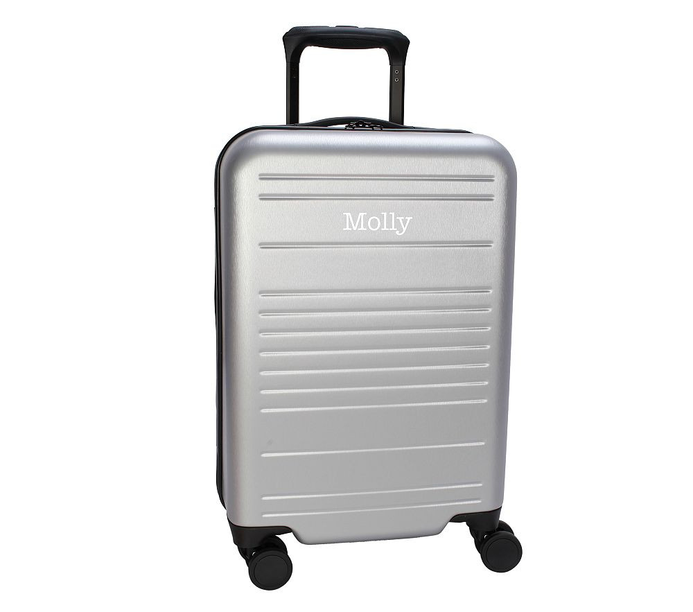 Bryant Hard-Sided Silver Metallic Luggage | Pottery Barn Kids
