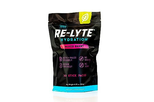 REDMOND Re-Lyte Hydration Electrolyte Powder Mix (Mixed Berry) 30 Stick Pack | Amazon (US)