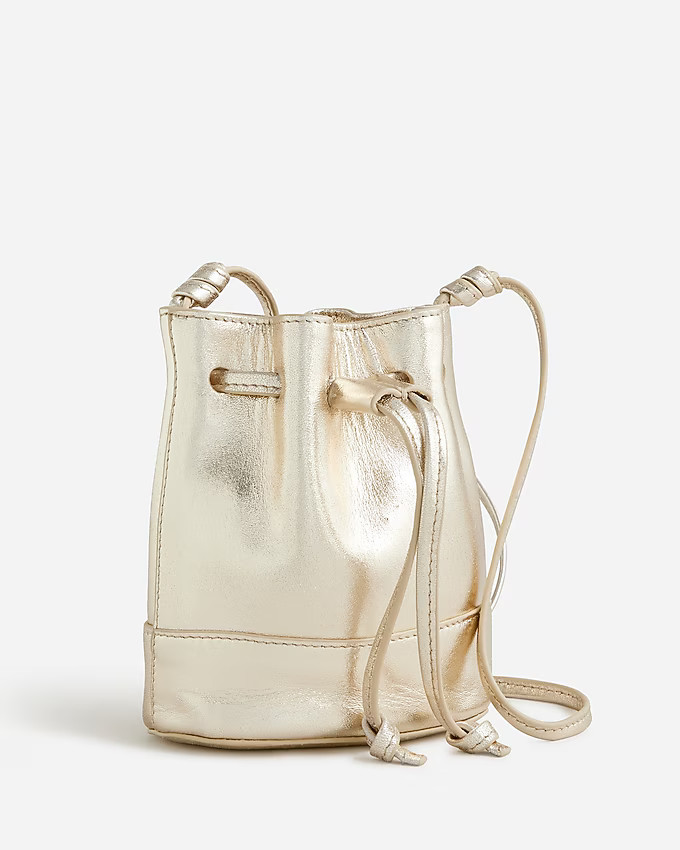 Girls' leather pouch bag | J. Crew US