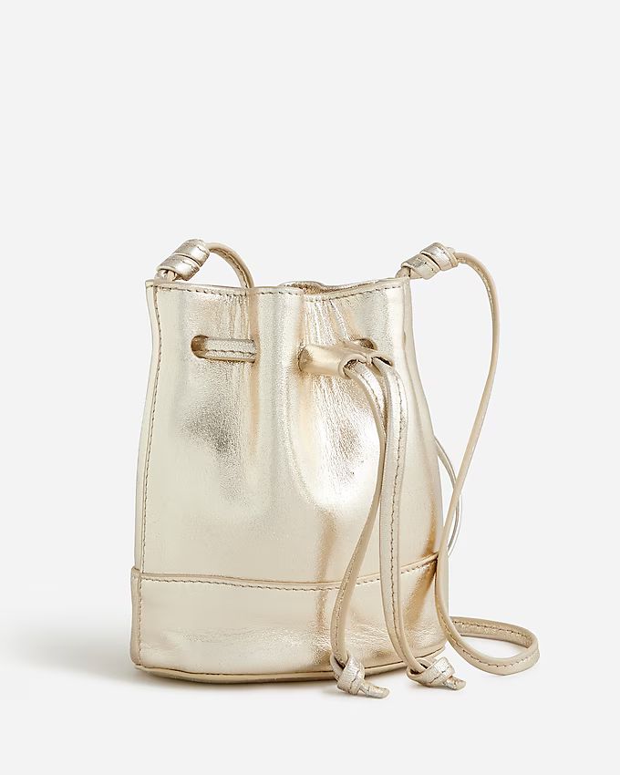 Girls' leather pouch bag | J.Crew US