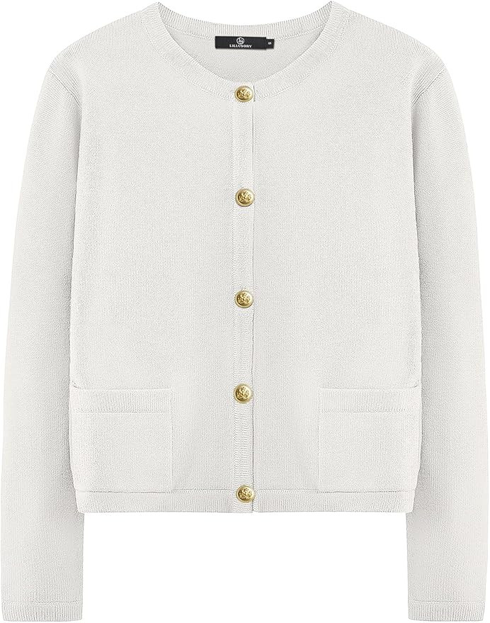 LILLUSORY Women Cardigan Sweaters Fall Outfit Clothes Fashion Cropped Jackets Trendy 2026 Casual ... | Amazon (US)