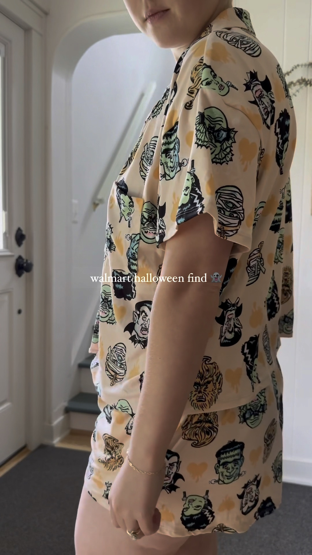 Halloween pj set from Walmart 🎃 sized up to a large because that’s all they had but they still fit well!

#LTKmidsize #LTKunder50 #LTKSeasonal