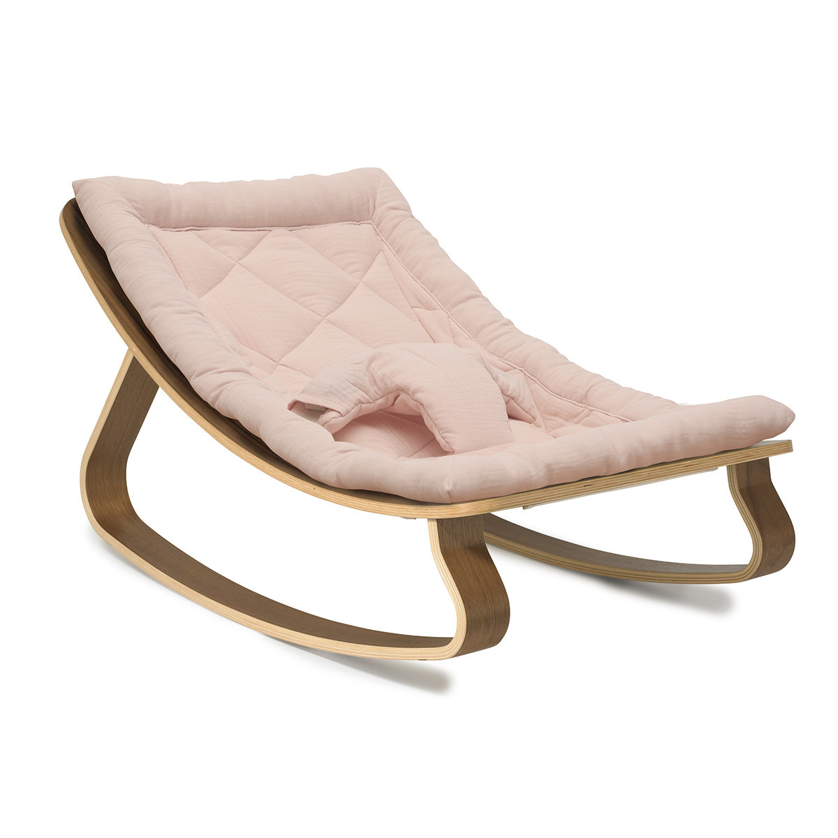 Charlie Crane LEVO Baby Rocker in Walnut (Color: Nude) | The Tot