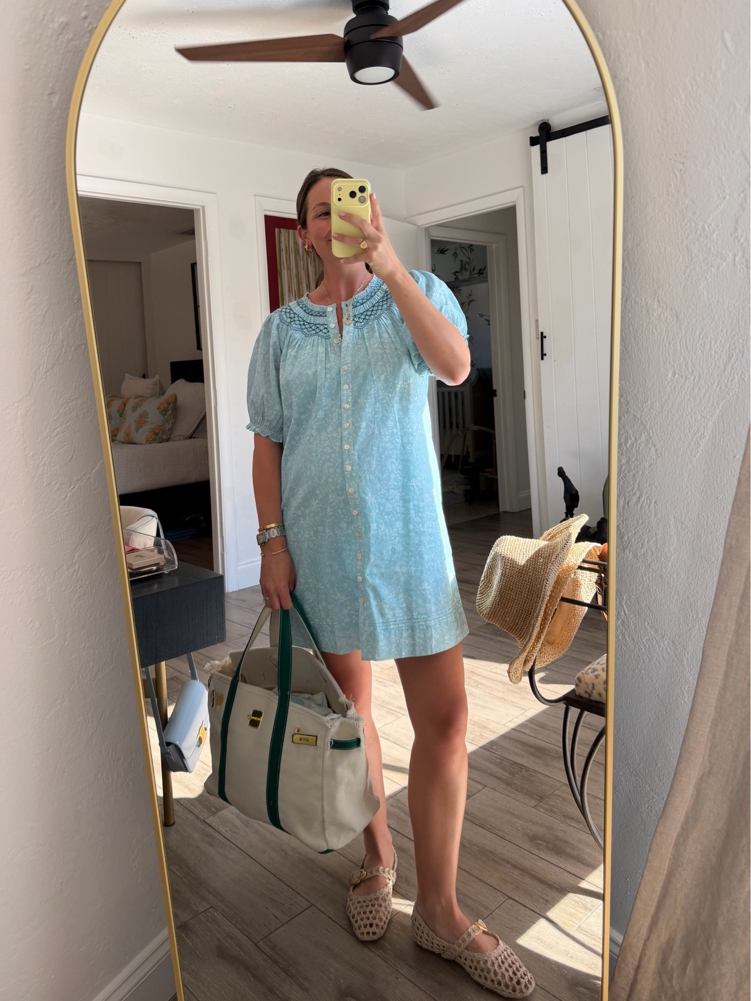 Comfiest dress for a fam dinner🩵 wearing a small & bump-friendly!

#LTKBump #LTKmomlife #LTKootd