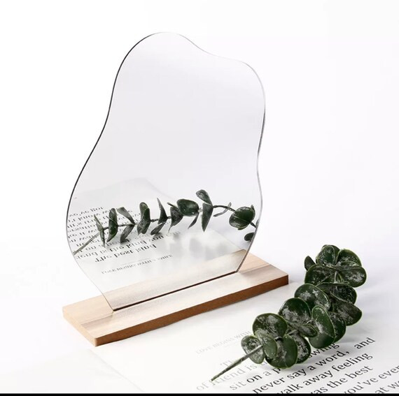 Decorative Mirror in Irregular shape/ Modern Home Decor/ Vanity MakeUp Mirror/ TableTop Mirror/ W... | Etsy (US)