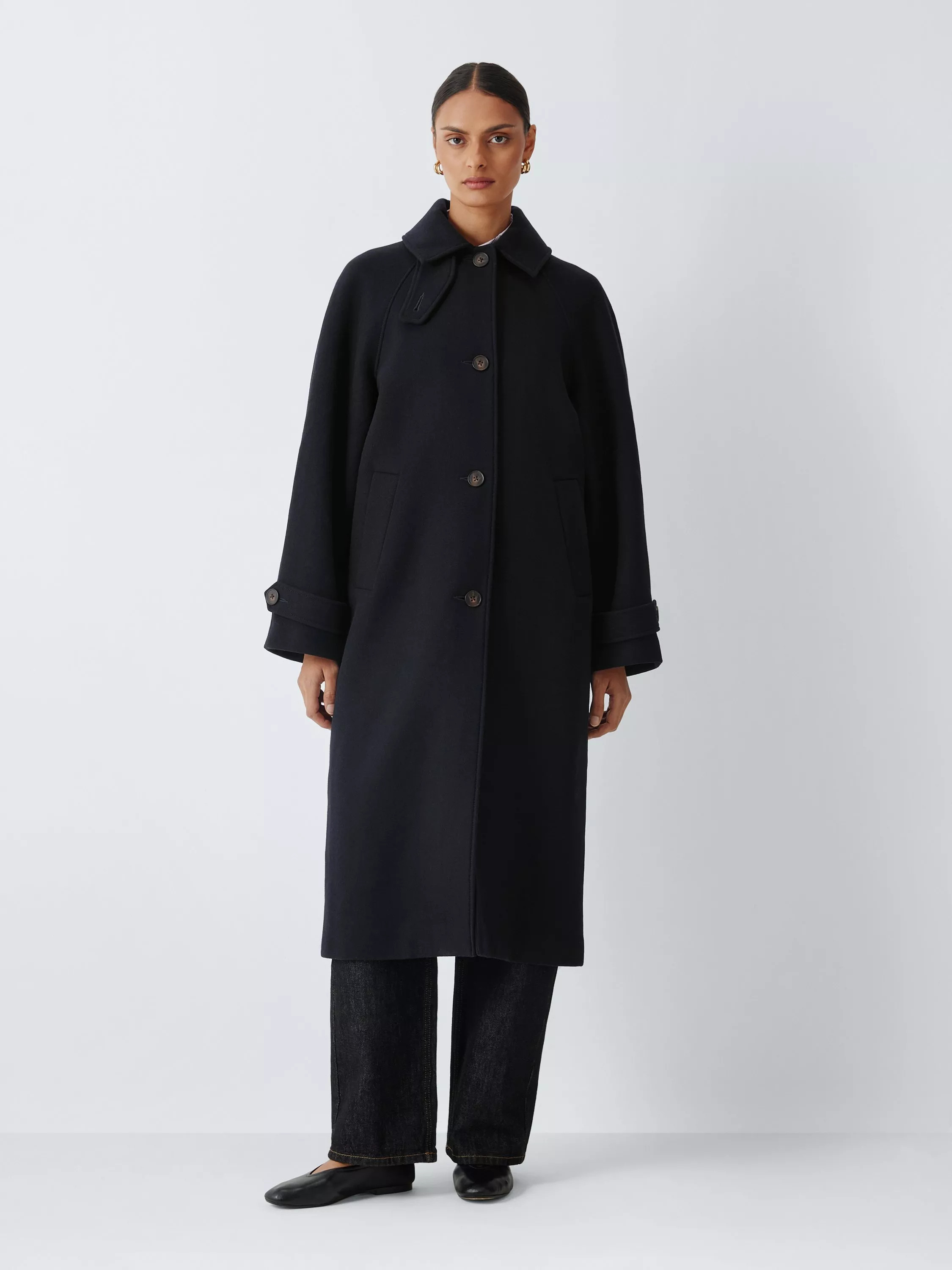 John Lewis Wool Blend Car Coat | John Lewis (UK)