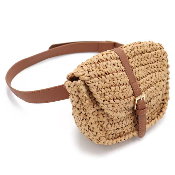 Straw Fanny Pack  Lightweight Summer Belt Bag  Stylish | Etsy | Etsy (US)