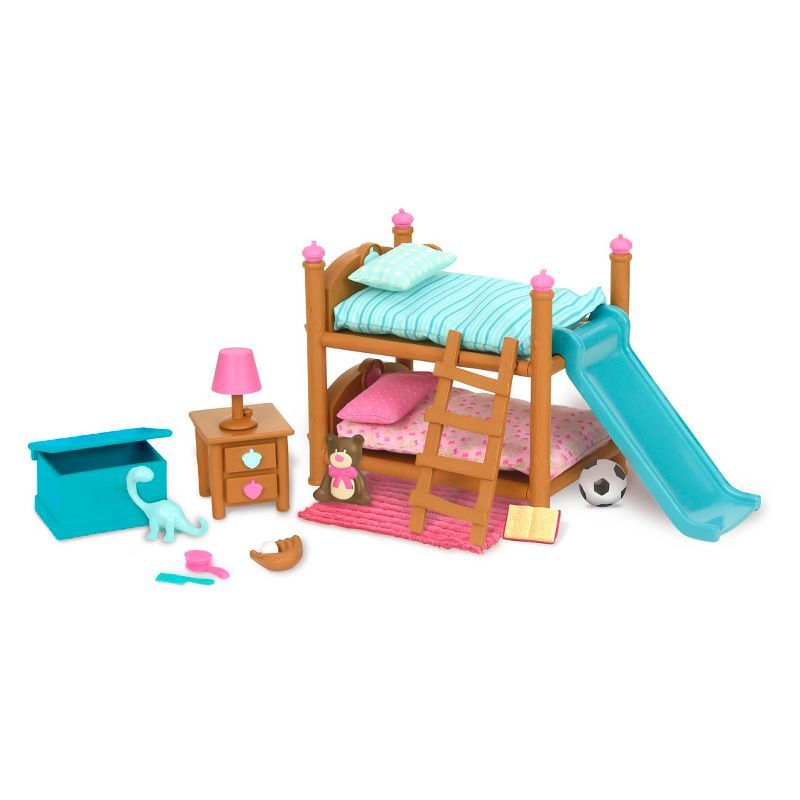 Li'l Woodzeez Miniature Furniture Playset 18pc - Bunk Bed Bedroom Set | Target