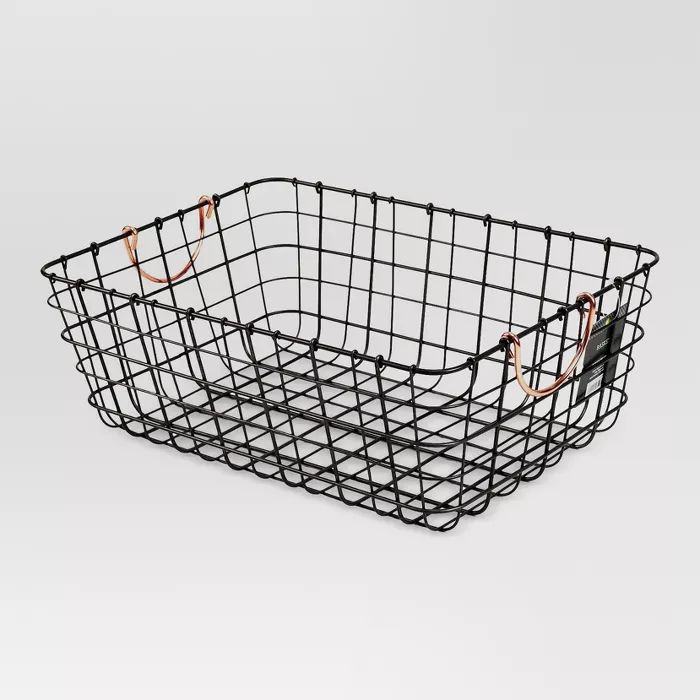 Small Wire Decorative Basket With Copper Handle - Threshold™ | Target