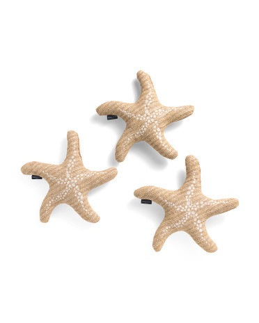 Set Of 3 Outdoor Starfish Pillows | TJ Maxx