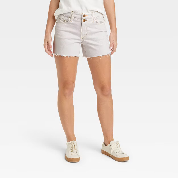 Women's High-Rise Vintage Midi Jean Shorts - Universal Thread™ | Target
