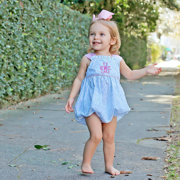 Blue Daisy Print Stella Bubble | Classic Whimsy