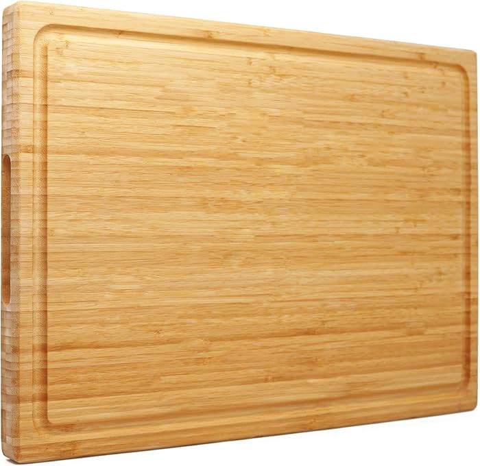 Utoplike Extra Large XXXL Bamboo Cutting Board 24 x16 Inch, Largest Wooden Butcher Block for Turk... | Amazon (US)