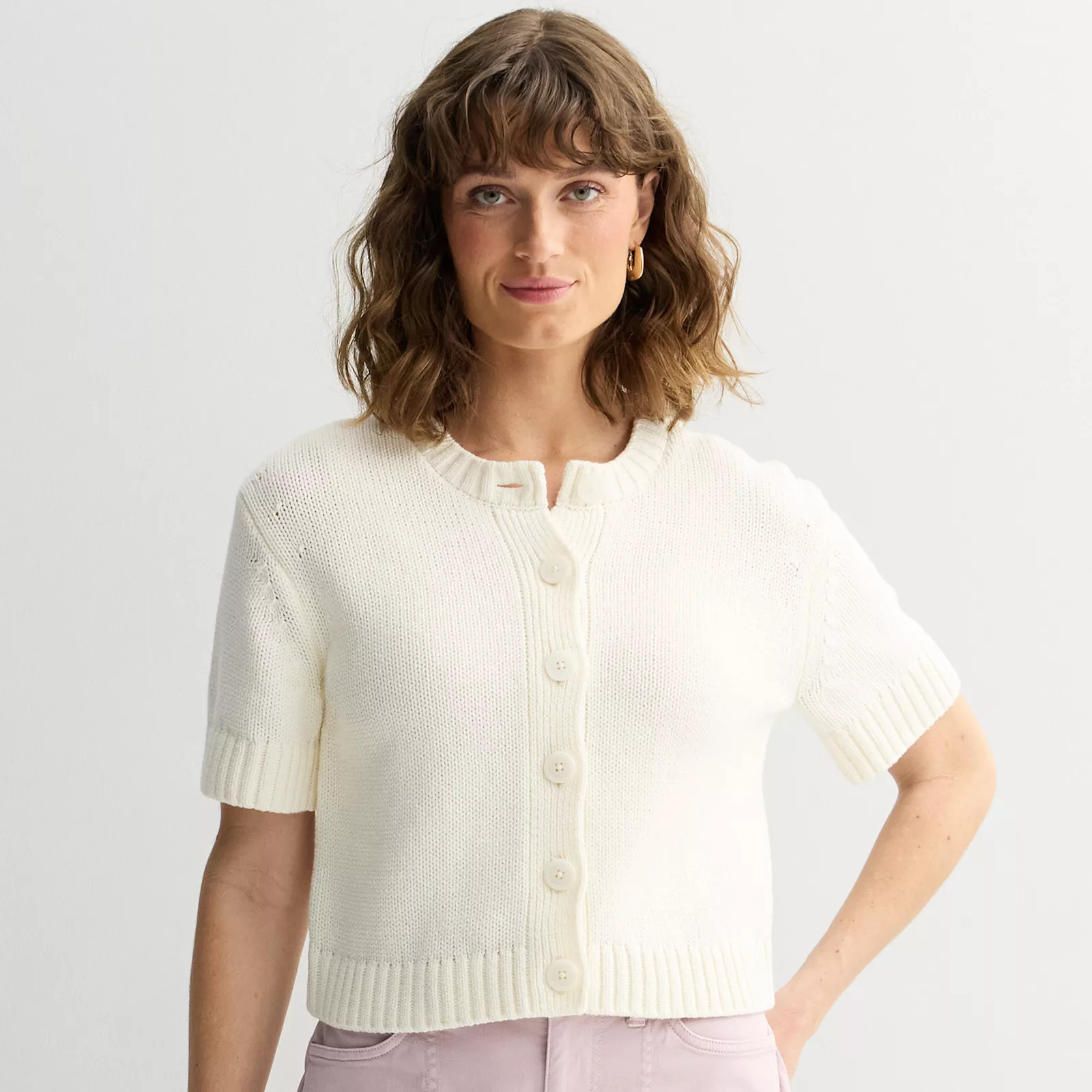 Petite Sonoma Goods For Life\u00ae Short Sleeve Cardigan Sweater | Kohl's