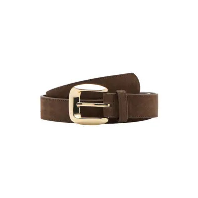 MANGO Suede Leather Belt in Brown at Nordstrom, Size Small | Nordstrom