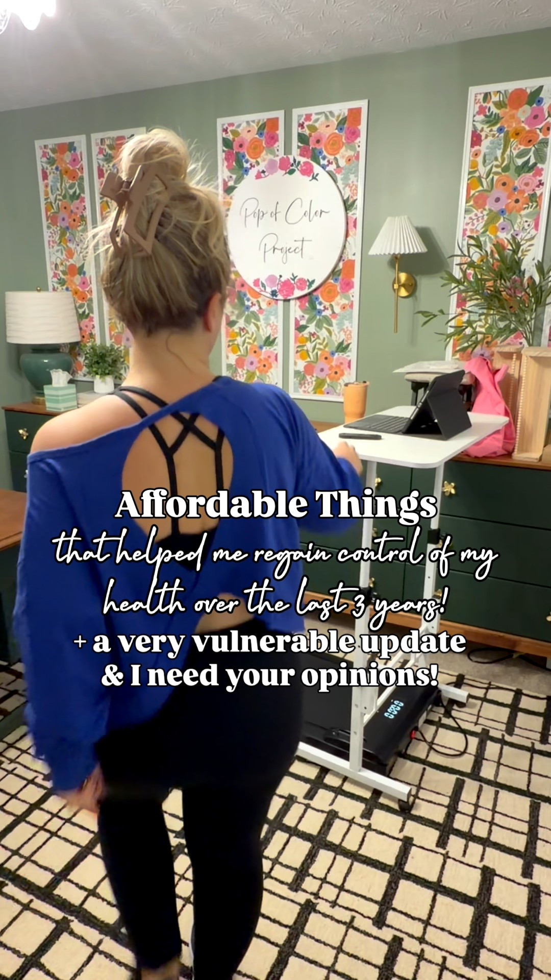 I’ve lost 99 pound in the last 3 years (don’t get me started on that pesky ONE that won’t drop 🤣) BUT more importantly, my blood pressure, cholesterol & A1C are all back within a healthy range! And the MOST important is that I am celebrating that 25 years ago, I started going to therapy! My mental health battle has been hard fought & this is your reminder that you are WORTH fighting for! PS I still hate working out with all my heart 🤣🤣

- Linking my exact walking pad as well as one that inclines that is also highly recommended.
- I am a 38DD(ish) & I am wearing a size large in the bra.
- I linked my vibration plate which several people recommended it me for it’s ease of use and affordability, but as you saw, I haven’t used it yet LOL 

#LTKselfcare #LTKfitnessgoals #LTKOver40