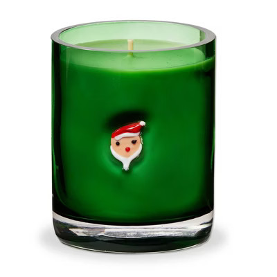 tag Santa Scented Candle in Jar - 32 Hour Burn Time, Everyday Green Candle, 3.25" x 3.25" x 4" - Perfect Holiday Decor | Target