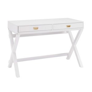 Riverbay Furniture Writing Desk in White | Homesquare