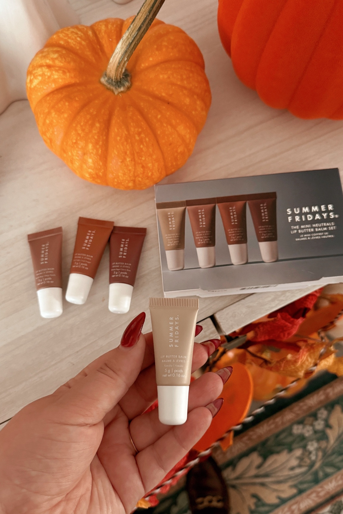 Summer friday’s gift set lip balm minis!!! So cute