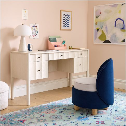 Scalloped Storage Desk (56") | West Elm (US)