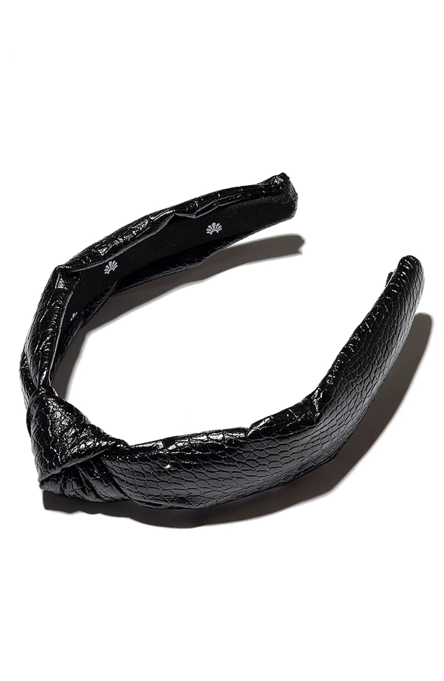 Lele Sadoughi Croc Embossed Knotted Headband | Nordstrom | Nordstrom