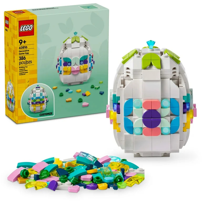 LEGO Decorative Easter Egg Building Toy for Girls & Boys - Springtime Craft Activity for Kids, Ag... | Walmart (US)