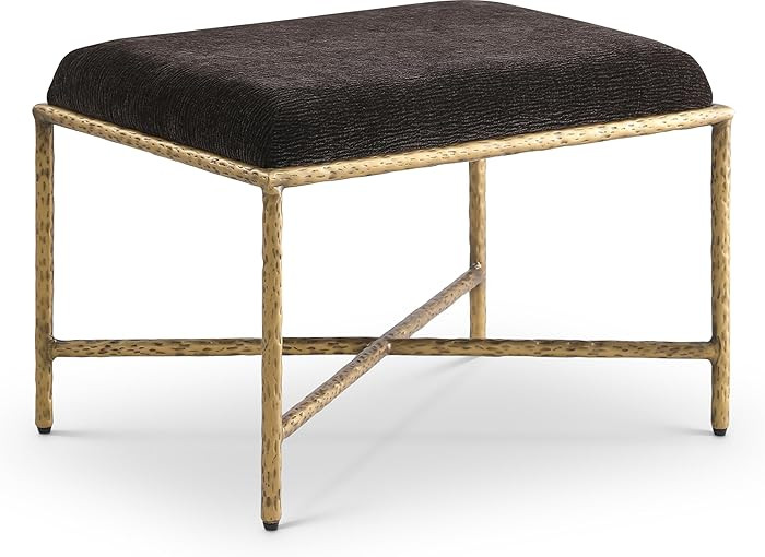 Meridian Furniture 22061Brown Valley Collection Modern | Contemporary Bench with Soft Brown Cheni... | Amazon (US)