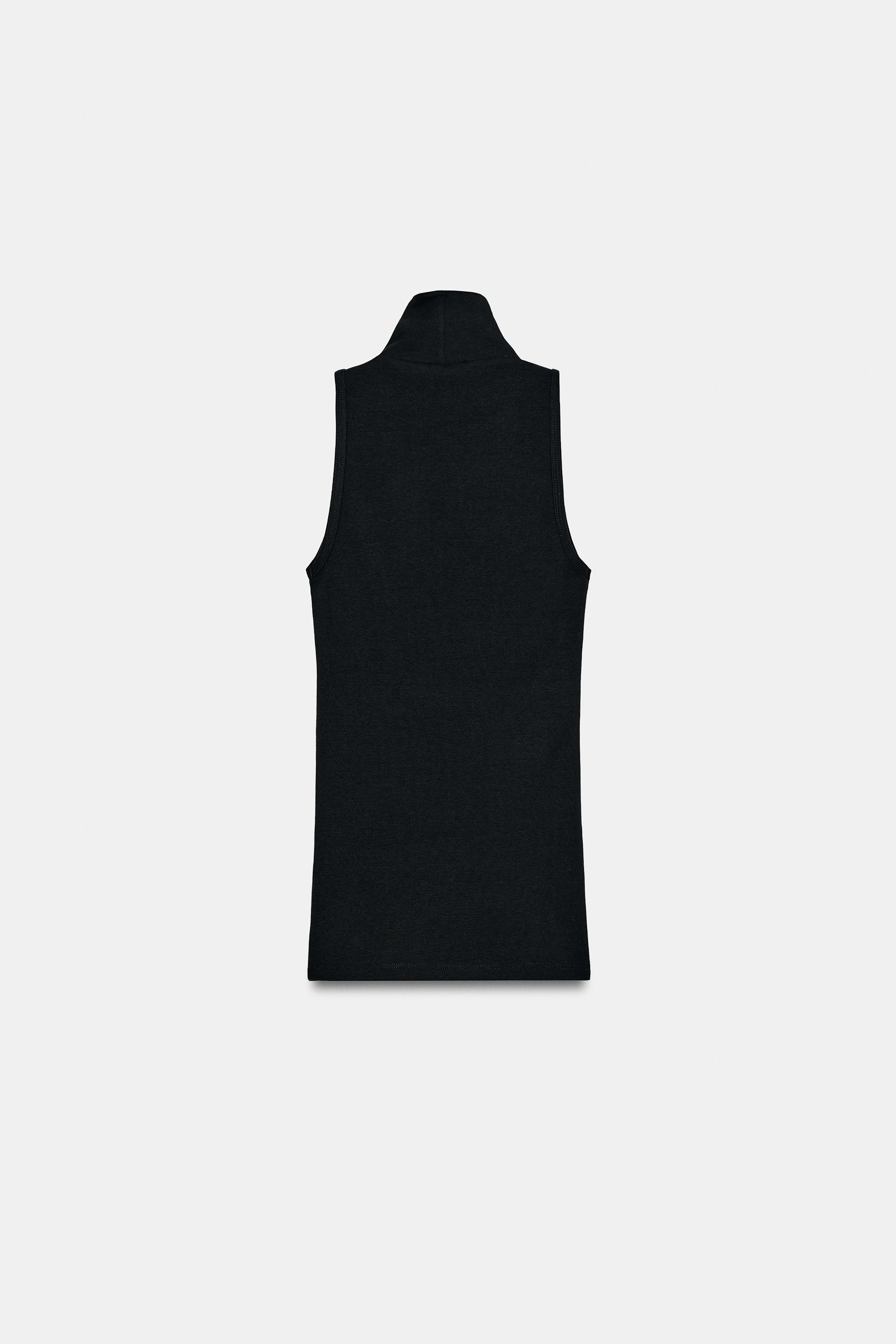 SLEEVELESS HIGH NECK TOP | Zara UK