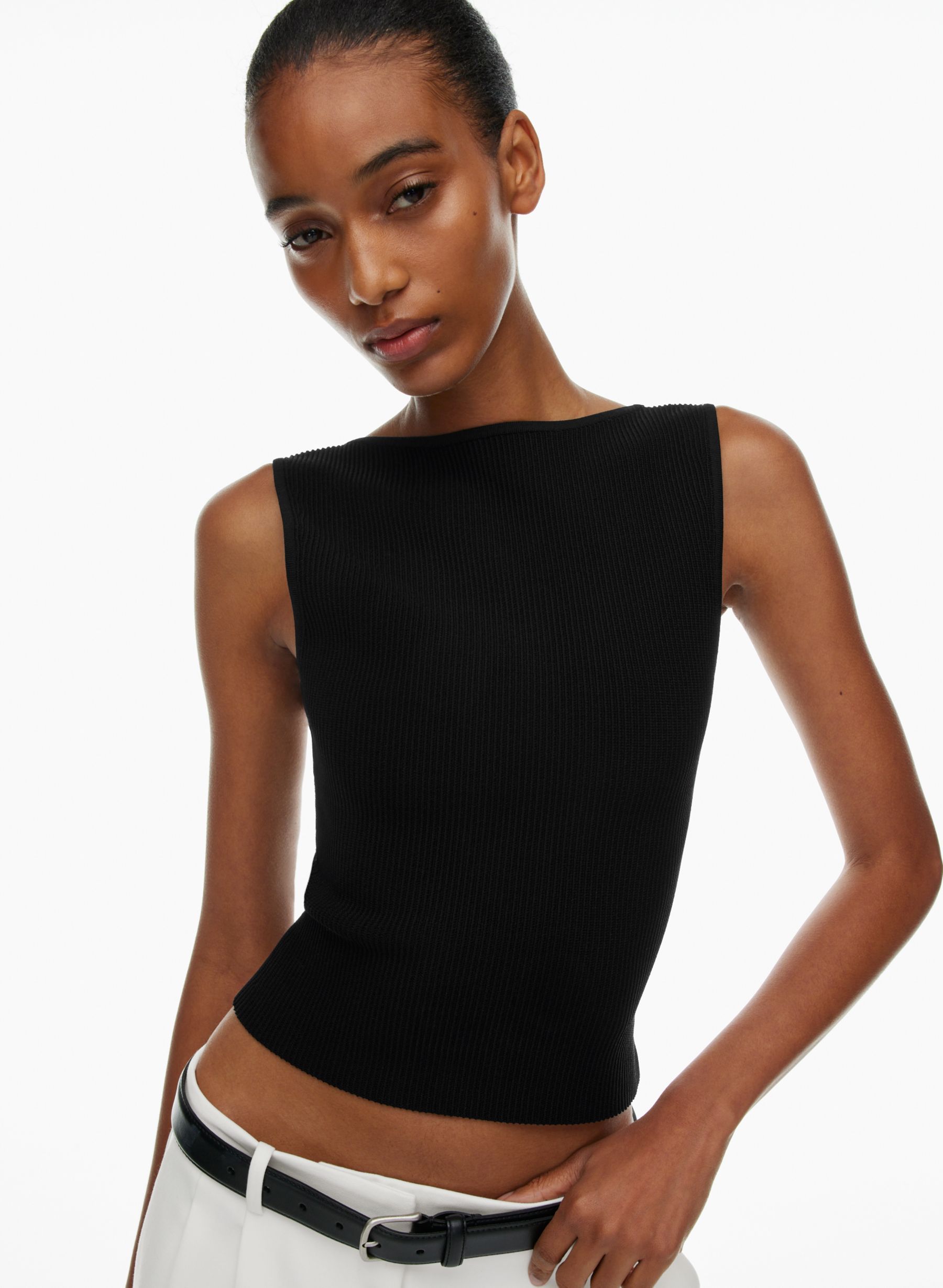 SCULPT KNIT LEADING TOP | Aritzia