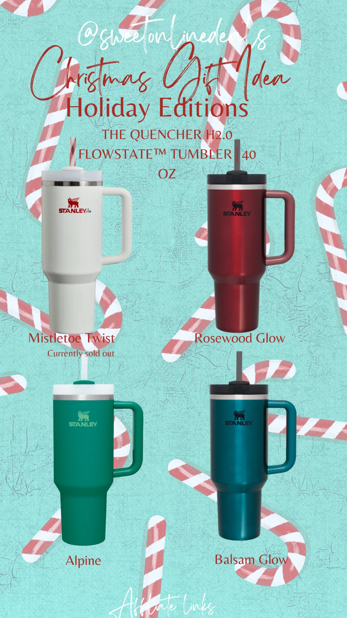 Loving these festive colors! Fill with little goodies for a perfect gift! #StanleyTumbler #GiftIdeas #TumblerLove #HydrationStation #GiftsThatLast #CheersToYou #EverySipCounts #PracticalGifts #StayHydrated #HolidayCheers #Teachergifts

#LTKGiftGuide #LTKHoliday #LTKSeasonal