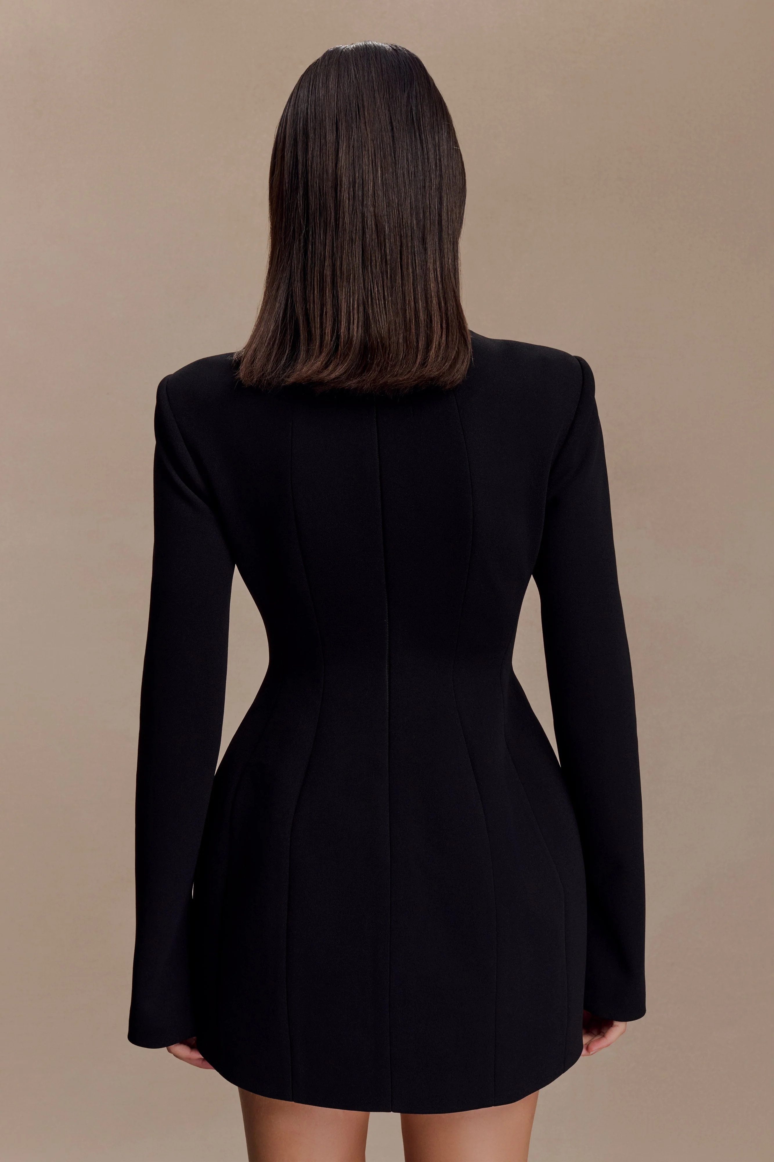 Cut Out Mini Dress - Black | MESHKI US