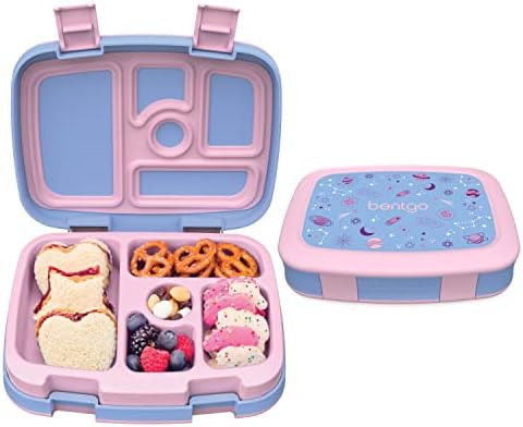 Bentgo® Kids Prints Leak-Proof, 5-Compartment Bento-Style Kids Lunch Box - Ideal Portion Sizes f... | Amazon (US)