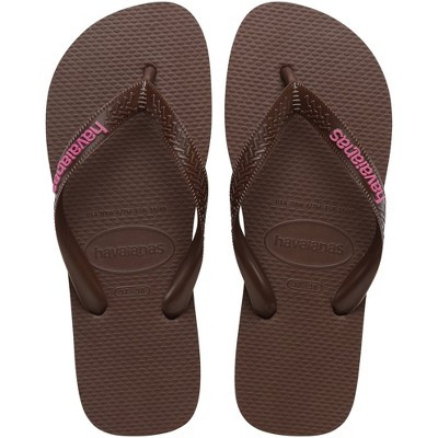 Havaianas Women's Logo Flip Sandals - Dark Brown 9-10 | Target