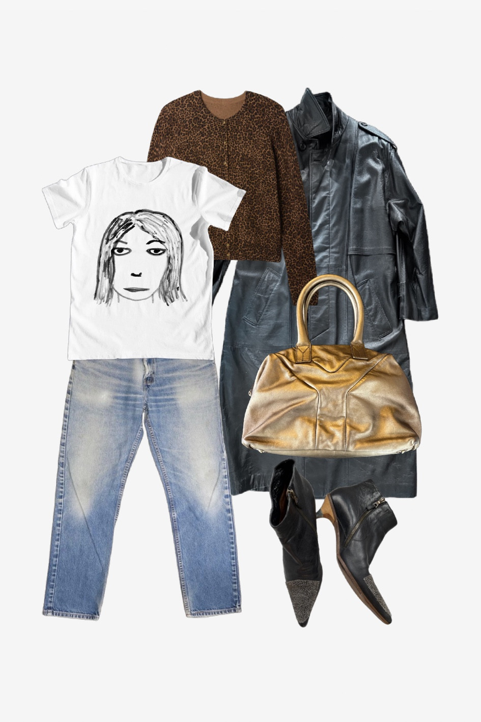 The little bag that could. When you wear something minimalist, let the bag do the talking  
Coat, jeans, boots, and bag are vintage.
 •
#falloutfit #ysleasy #falltrends #torontostylist #StyleOver40  #secondhandFind #fashionstylist #slowfashion #animalprint #FashionOver40  #vintagestyle #genX #genXStyle #shopSecondhand #genXInfluencer #genXblogger #secondhandDesigner #Over40Style #40PlusStyle 


#LTKOver40 #LTKStyleTip #LTKItBag