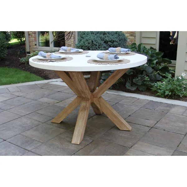 Jillian Concrete Outdoor Dining Table | Wayfair North America
