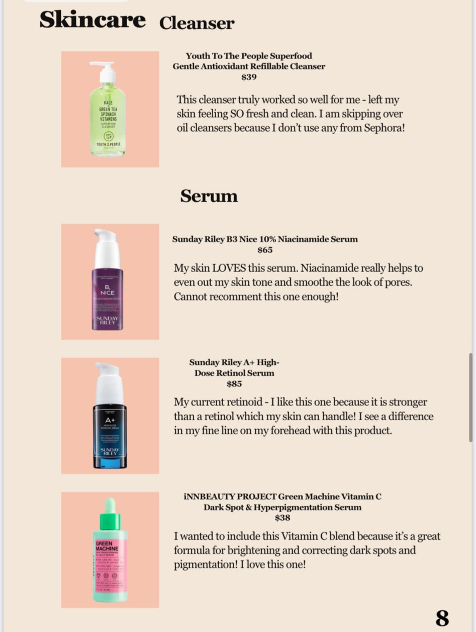 Cleanser + Serums! 

#LTKxSephora