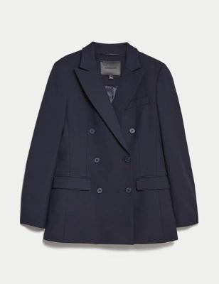 Wool Blend Double Breasted Blazer | Autograph | M&S | Marks & Spencer IE