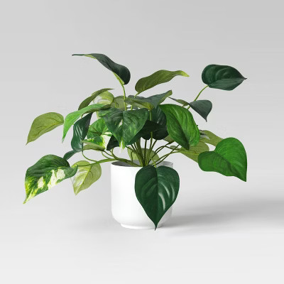 Pothos Artificial Plant in White Pot - Room Essentials™ | Target