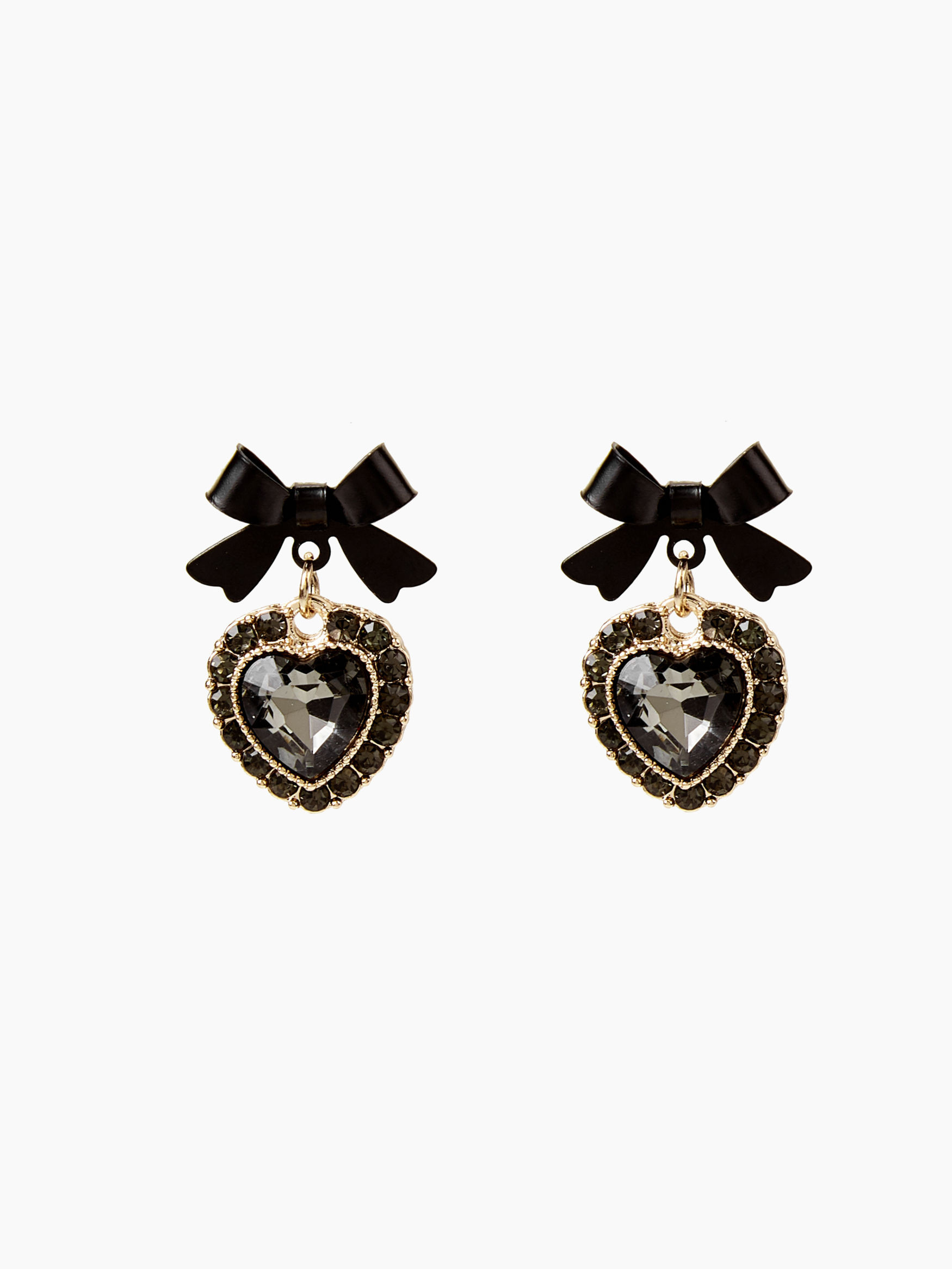 Zinc Alloy Bowknot Heart Decor Drop Earrings For Party/Clubbing Vacation | Cider