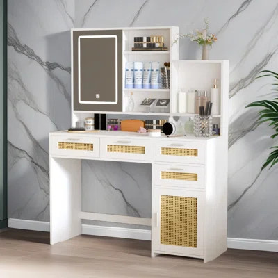 Brookswood Makeup Vanity with Light | Wayfair North America