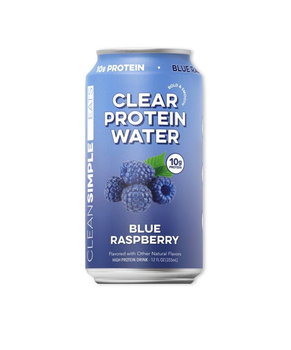 Blue Raspberry canned clear protein 